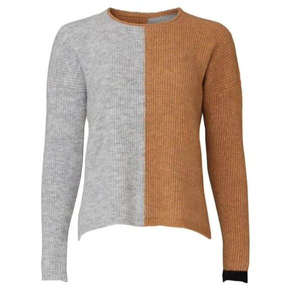 Sita Murt  Brown Colorblock Sweater, Multicolored, 42 - Picture 2 of 5